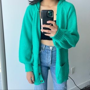For Love and Lemons Green Cardigan